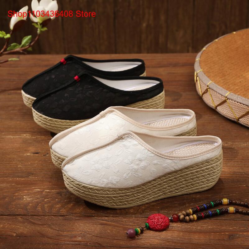 Ethnic Fashion - Pantuflas de Nuevo Estilo, Ligeras, con