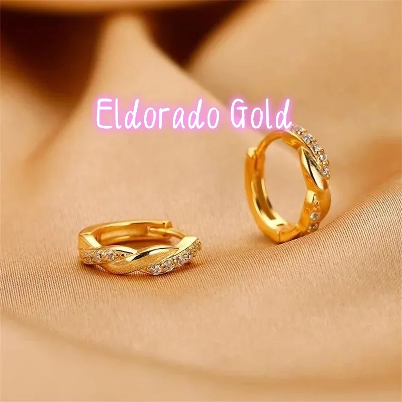 Ethnic Fashion For Ladies - Pendientes de Oro Eldorado 2025, Oro