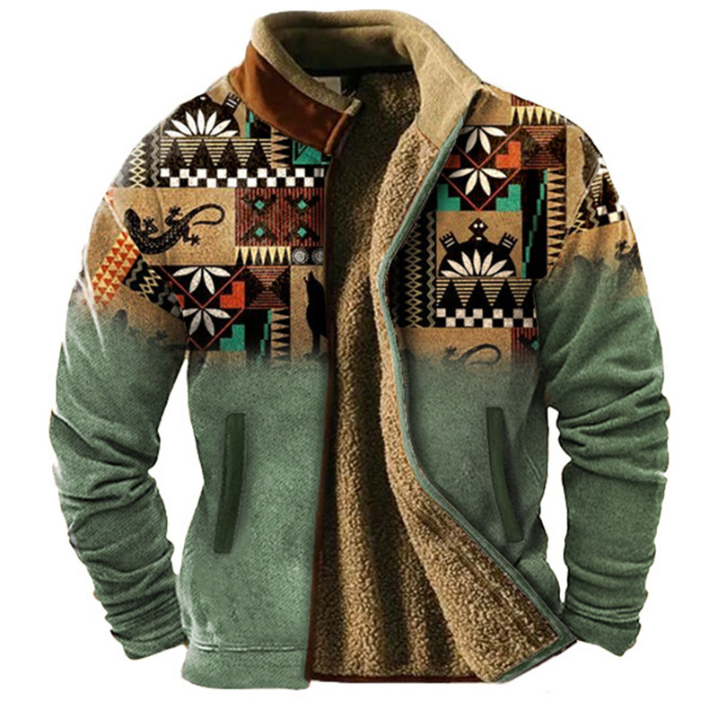 Ethnic Wear Men'S Fashion - Chaqueta de invierno con forro de