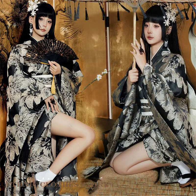 Ethnic Fashion Photography - Kimono tradicional japonés para Cosplay, vestido