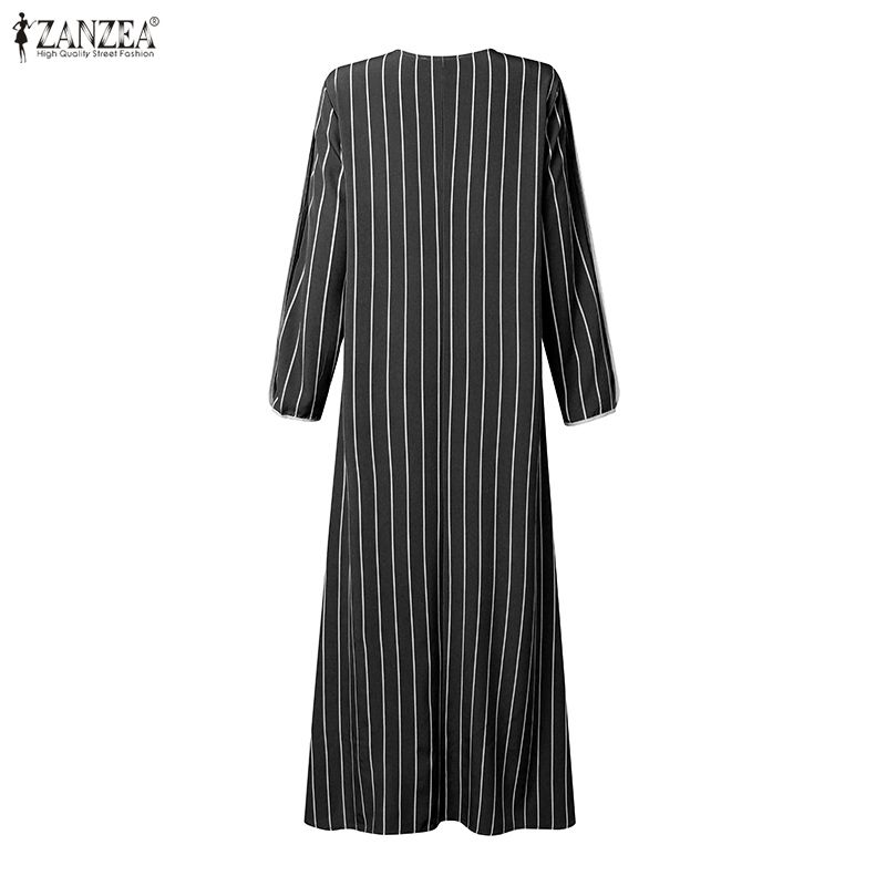 Vestido maxi a rayas modesto m - Abaya Modest Wear reseña y precio