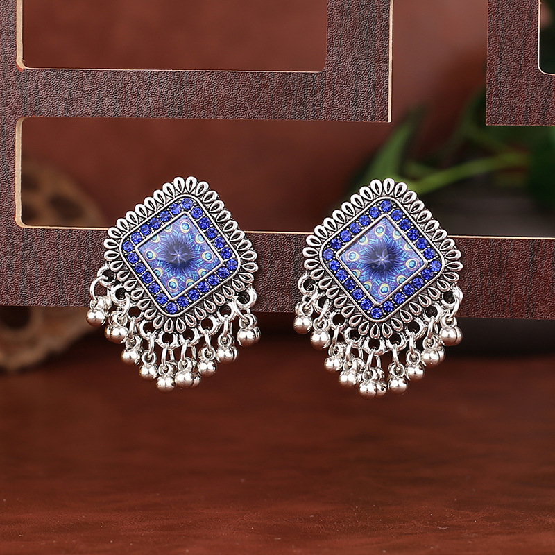 Pendientes colgantes de aleaci - Ethnic Indian Fashion reseña y precio