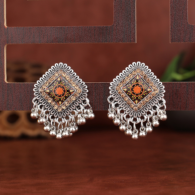 Pendientes colgantes de aleaci - Ethnic Indian Fashion reseña y precio
