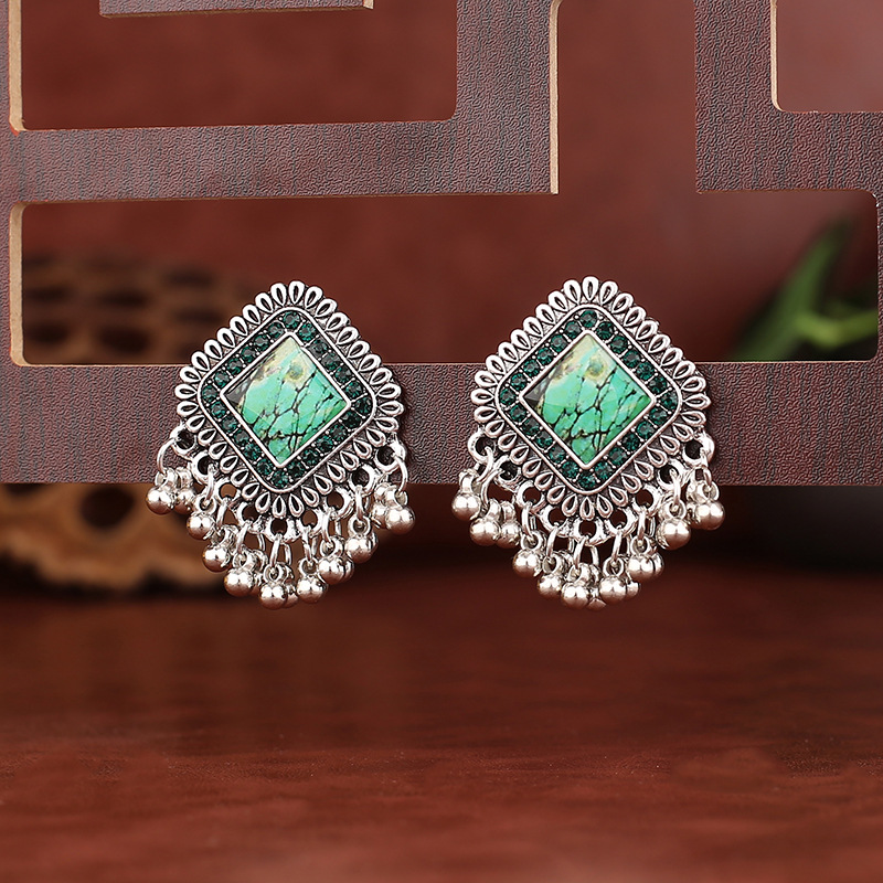 Pendientes colgantes de aleaci - Ethnic Indian Fashion reseña y precio
