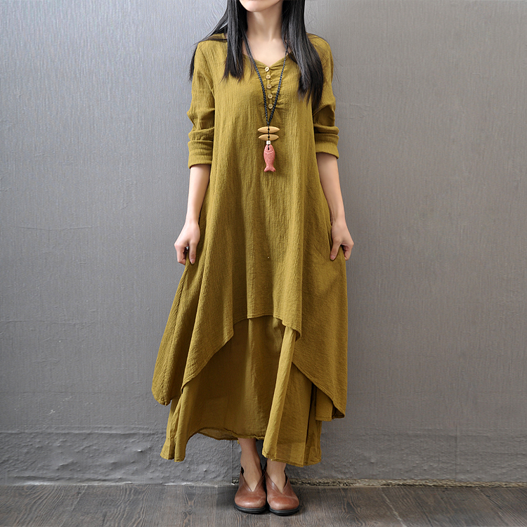 Vestido largo de manga larga p - Ethnic Fashion Pakistan reseña y precio