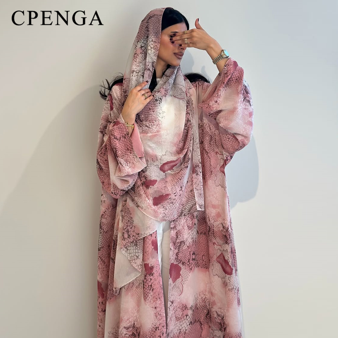 2026 Abaya Abierta de Chifón c - Abaya Modest Wear reseña y precio