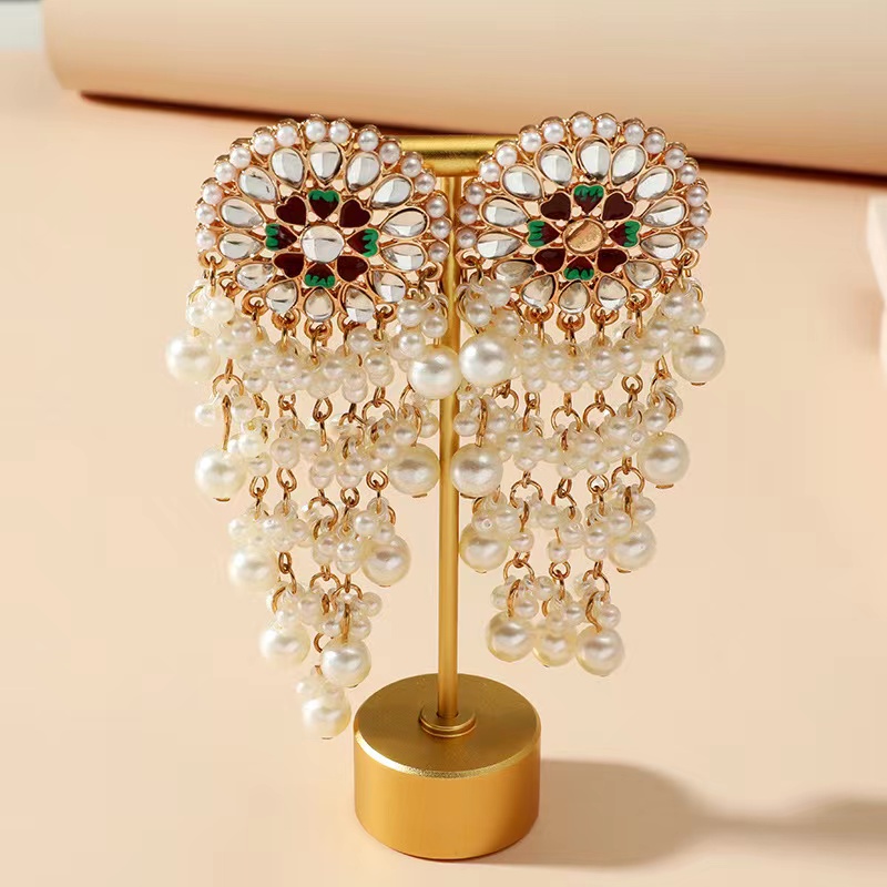 Pendientes de estilo exótico p - Ethnic Indian Fashion reseña y precio