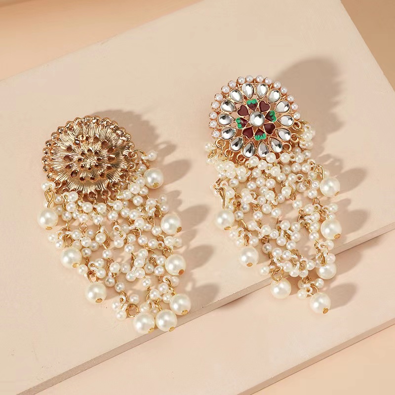Pendientes de estilo exótico p - Ethnic Indian Fashion reseña y precio