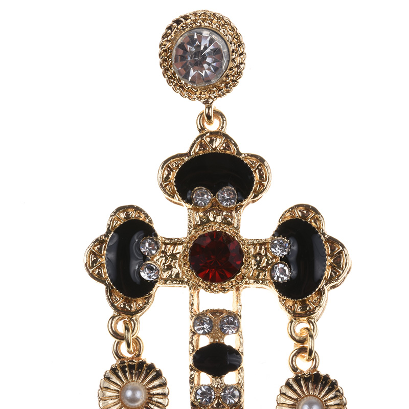 Pendientes de Cruz Barrocos Ét - Ethnic Indian Fashion reseña y precio