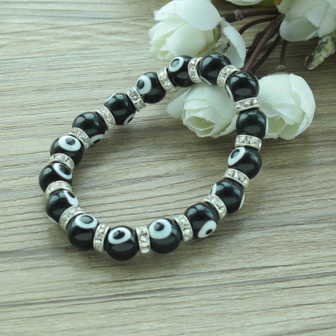 1 Pulsera de Ojo Turco, Cuenta - Ethnic Wear Men'S Fashion reseña y precio