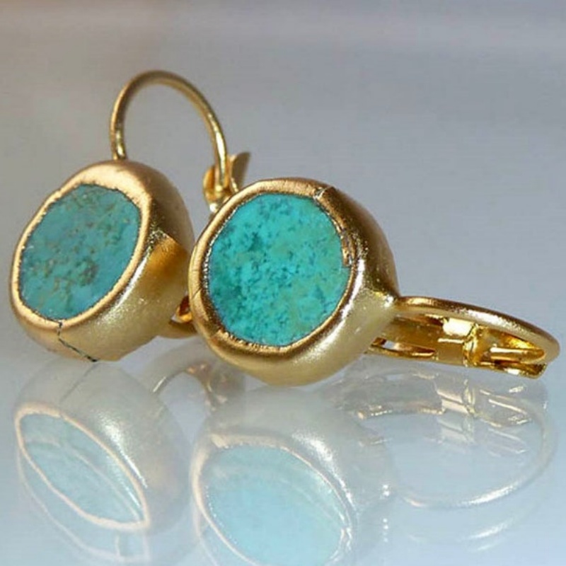 Pendientes colgantes de piedra - Ethnic Indian Fashion reseña y precio