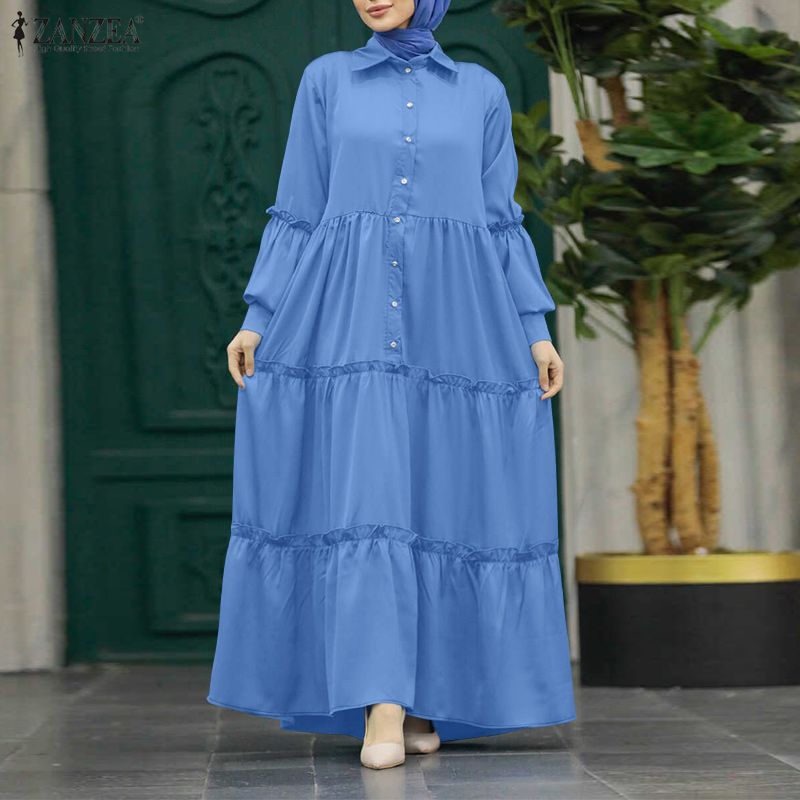 ZANZEA Vestido largo modesto m - Abaya Modest Wear reseña y precio