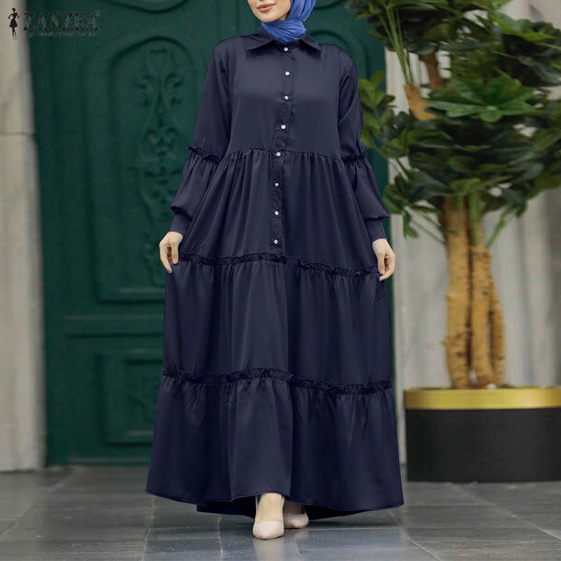 ZANZEA Vestido largo modesto m - Abaya Modest Wear reseña y precio
