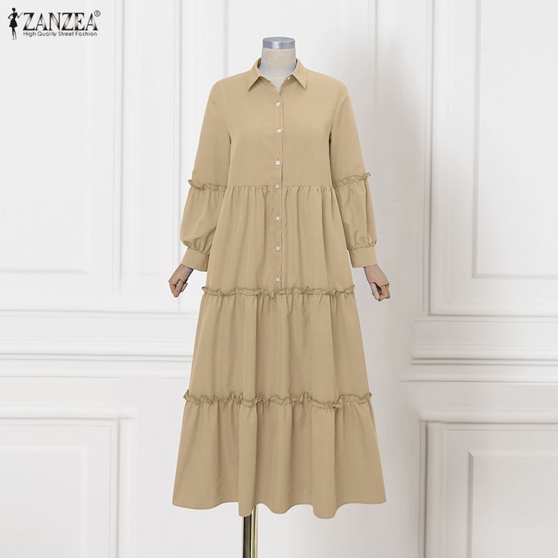 ZANZEA Vestido largo modesto m - Abaya Modest Wear reseña y precio