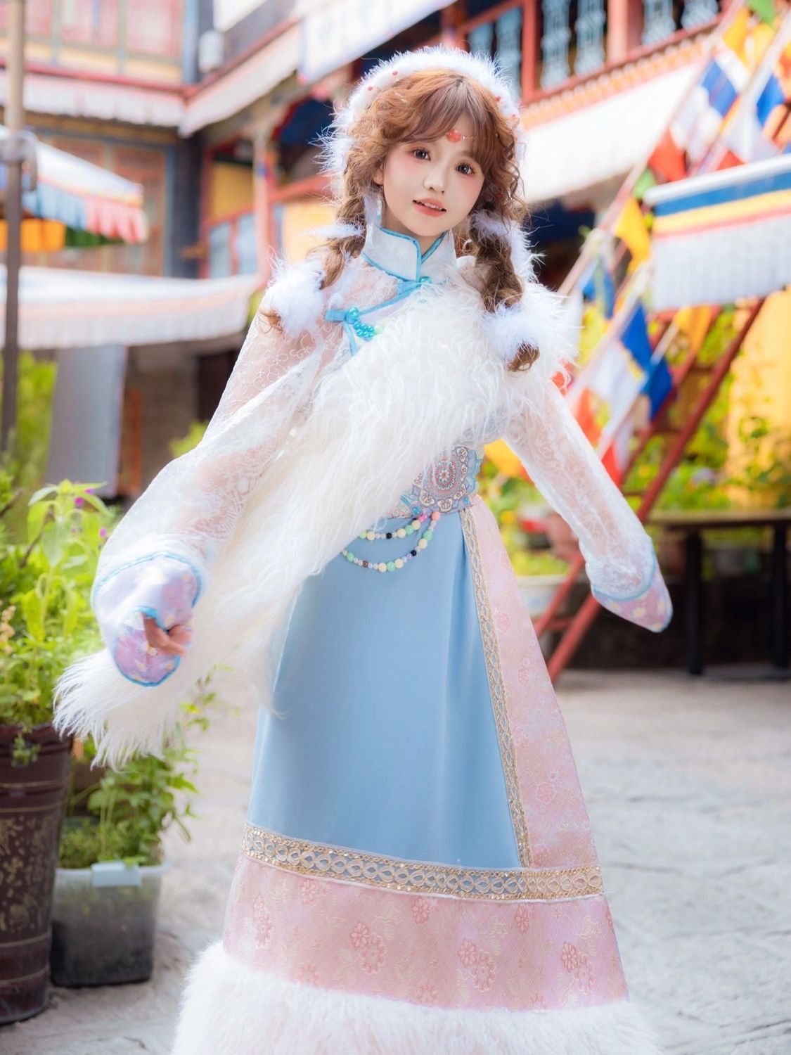 Traje Tibetano para Mujer, Nue - Ethnic Fashion Photography reseña y precio