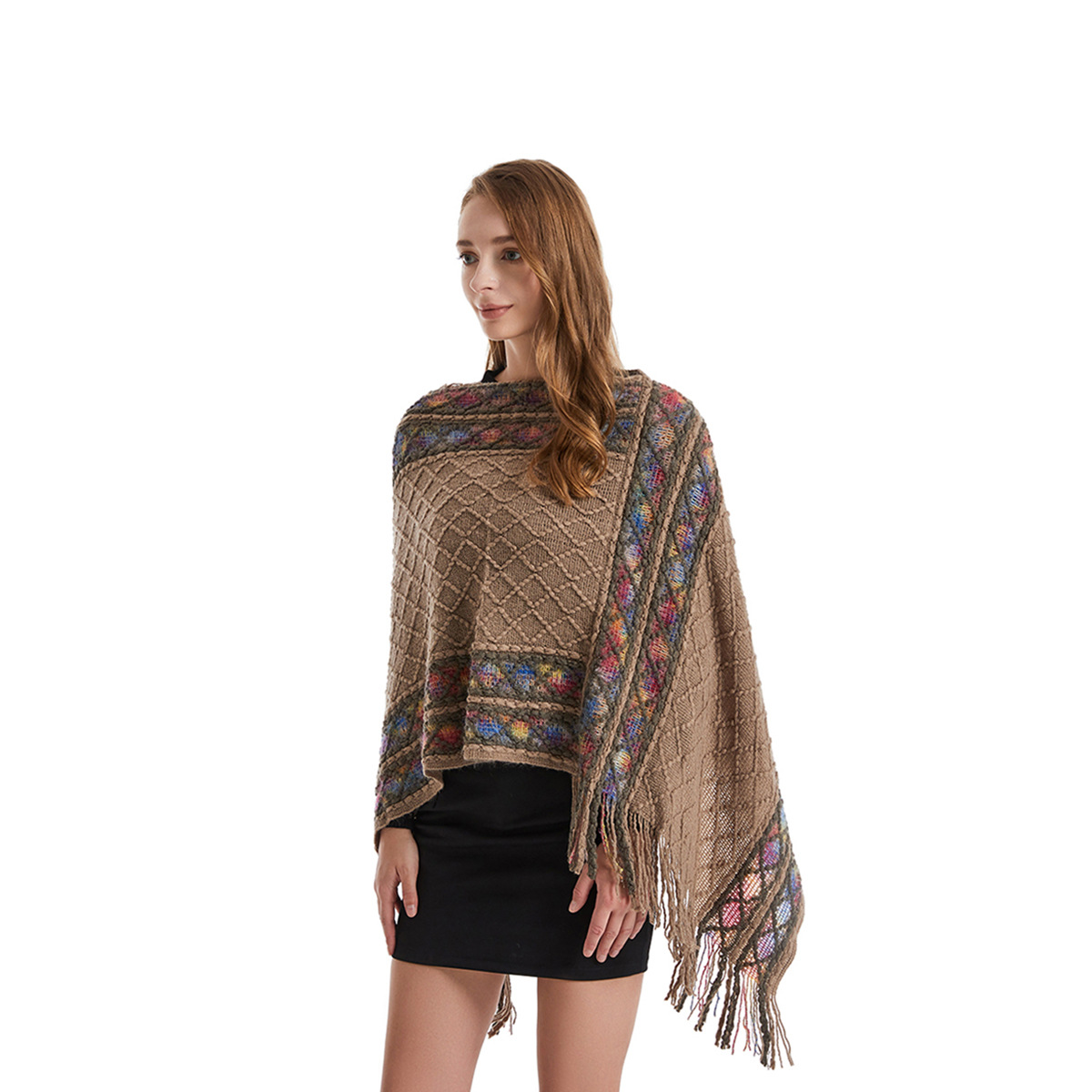 Poncho de primavera y otoño pa - Ethnic Fashion For Ladies reseña y precio