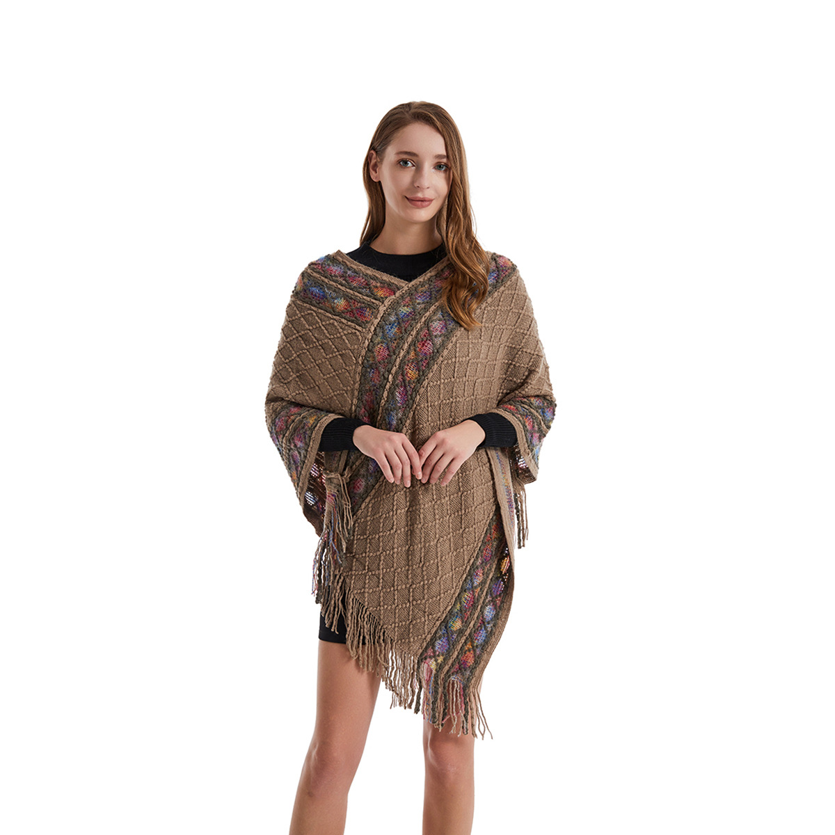 Poncho de primavera y otoño pa - Ethnic Fashion For Ladies reseña y precio
