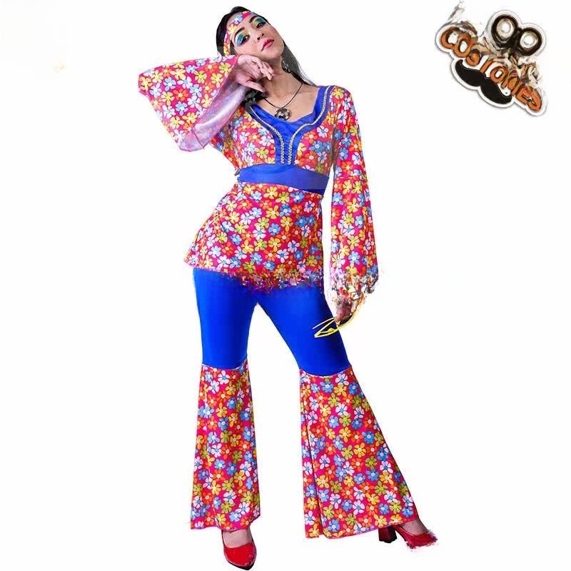 Traje Hippie con Flores Grande - Ethnic Fashion Trend reseña y precio