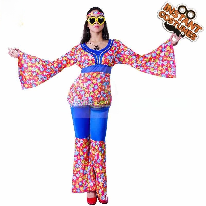 Traje Hippie con Flores Grande - Ethnic Fashion Trend reseña y precio